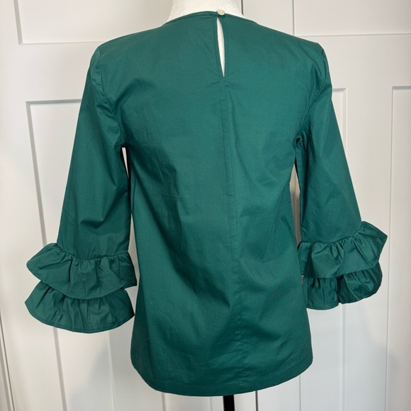 J. Crew Ruffle Sleeve Top - Picture 3 of 6